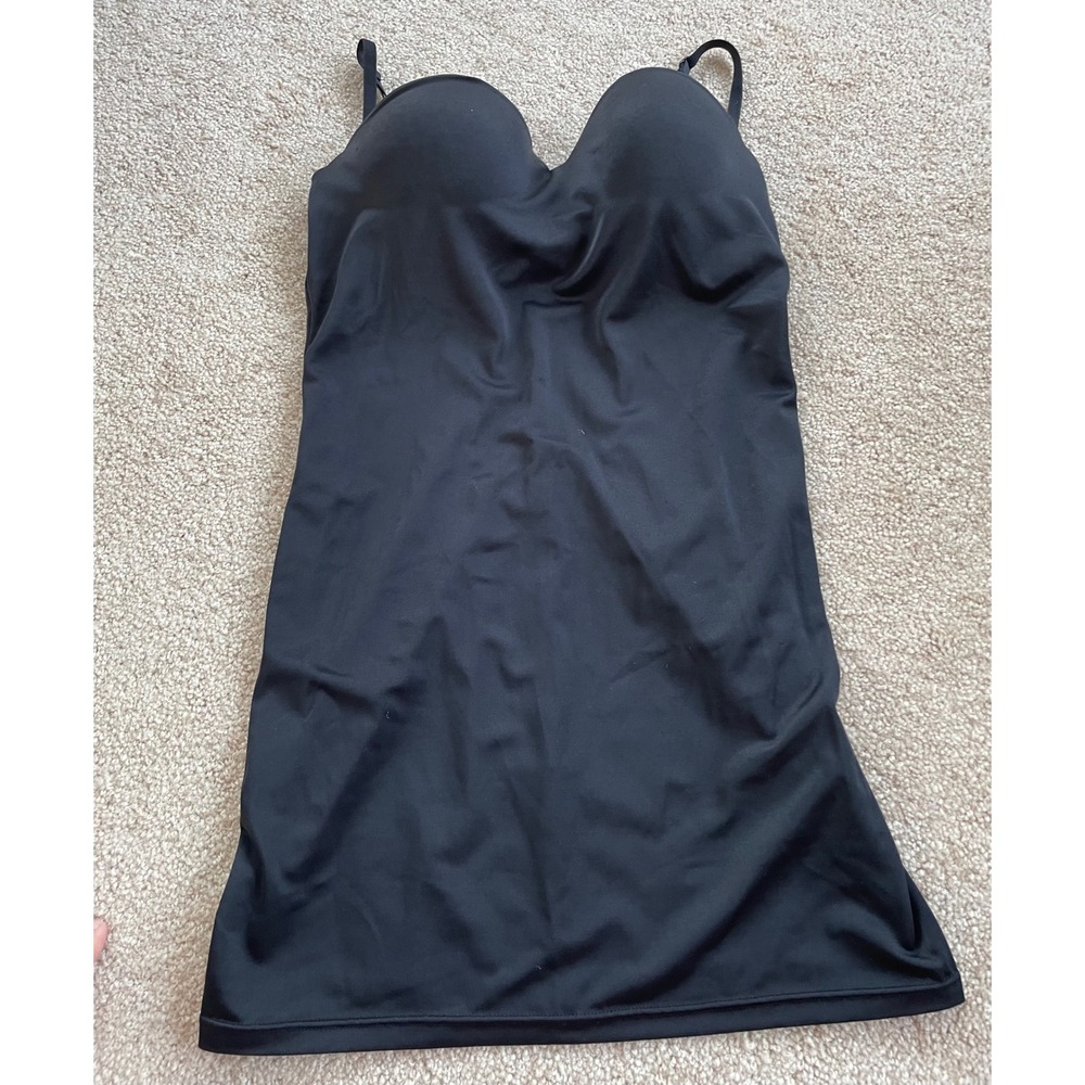 Victorias Secret Black Body Slip Shapewear Underwire Cups 36C